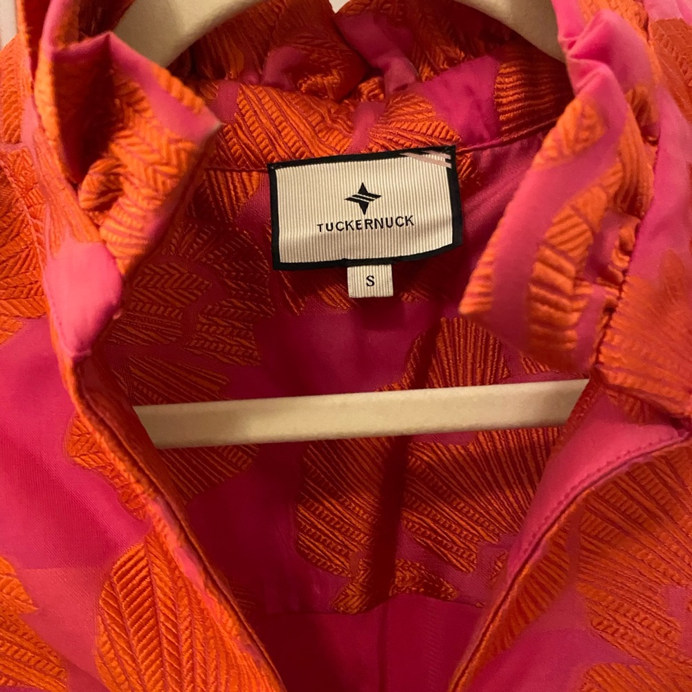 Tuckernuck Vibrant Red and Pink Long Sleeve Dress - Picture 9 of 9